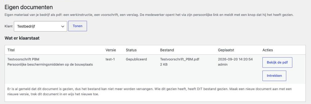 Eigen document uploaden en delen
